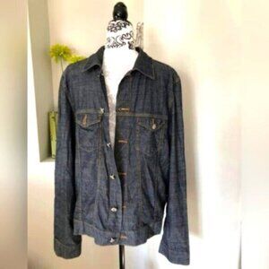 Denim Blue Jean Shacket Shirt Jacket Men’s Size Large